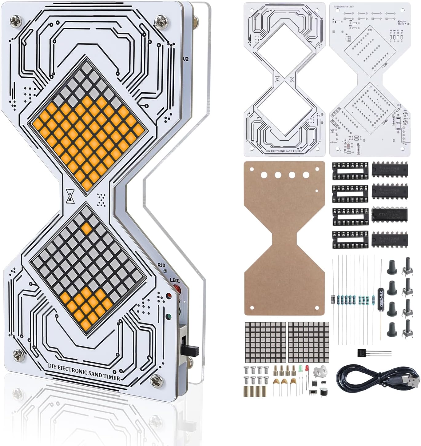 Diy Electronics Projects For Adults - Набор для пайки электронных песочных часов