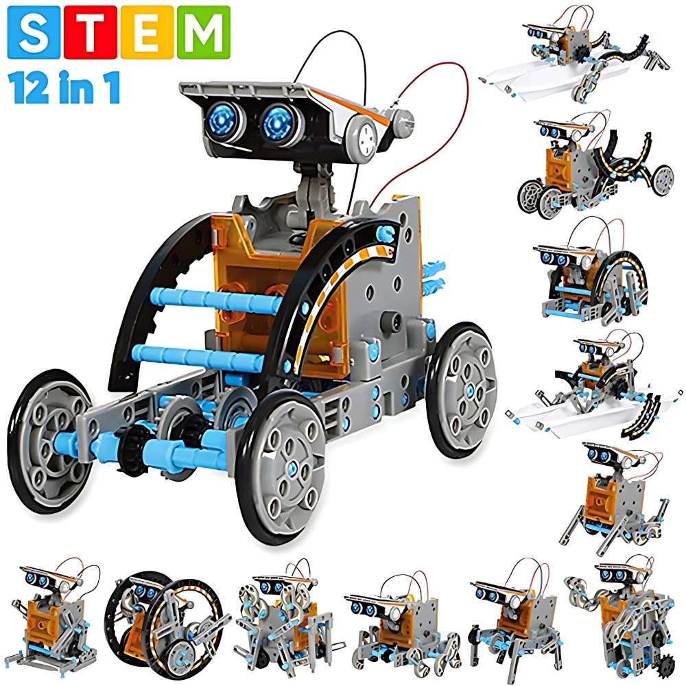 Diy Robot Electronics Kit - Солнечный робот-конструктор 12 в 1: Набор