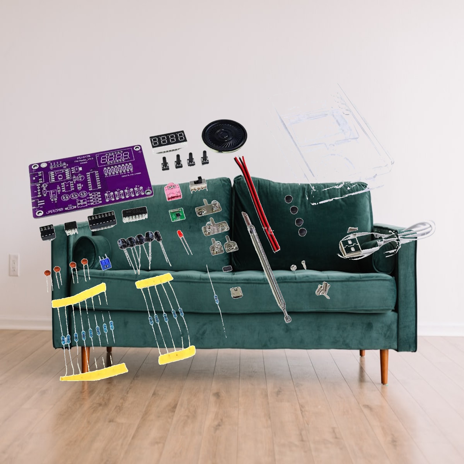 Diy Electronics Projects For Adults - Набор для сборки FM-радиоприемника: электронный комплект