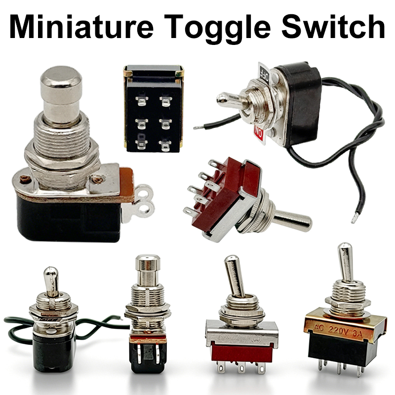 Diy Guitar Electronics - Переключатель SPST тумблерный 12 мм, с