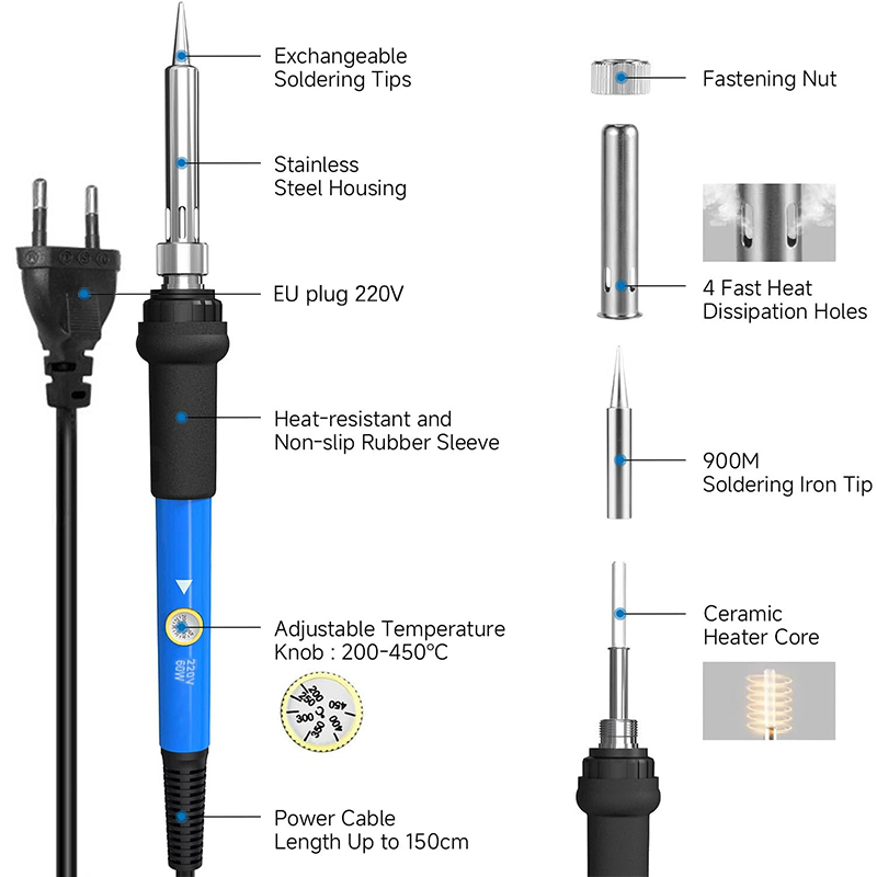Паяльник с регулируемой темпер – обзор и цена Diy Electronics Tools
